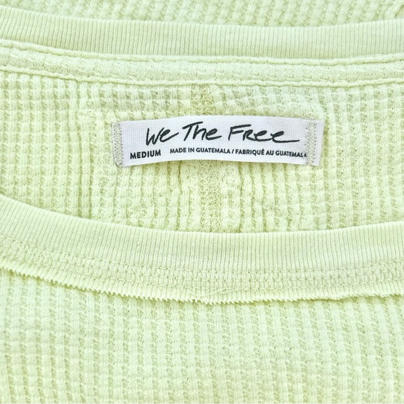 ☀️Free People We The Free Microphone Drop Thermal Top. Yellow. M - Picture 8 of 11